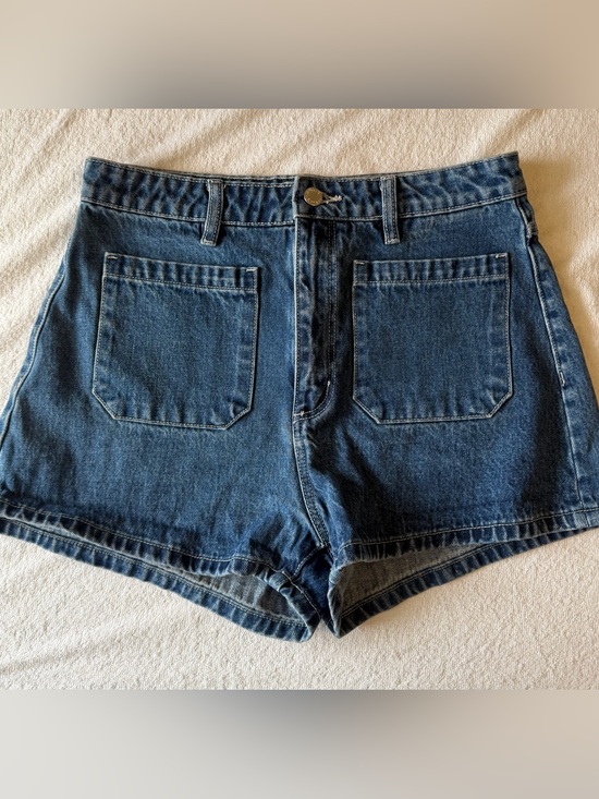 ROLLA'S Pants - Rolla’s Classic High-Rise Denim Shorts in Dark Blue